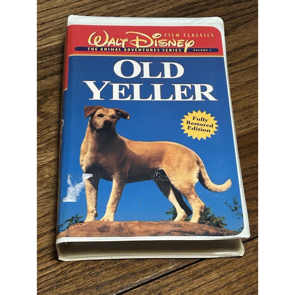 Walt Disney Film Classics Old Yeller VHS Animal Adventures Series Restored Ed